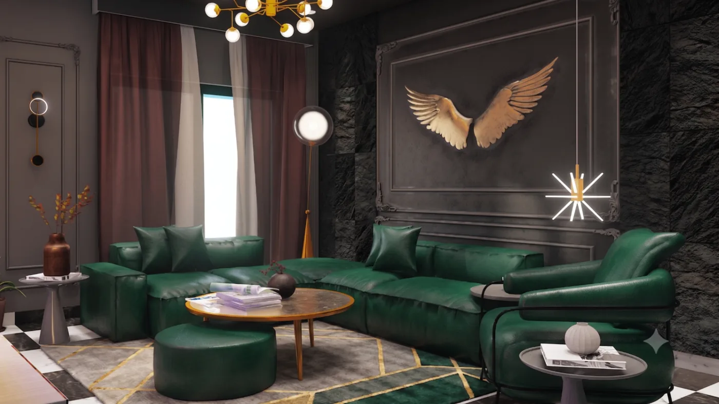 Emerald Salon — Interior
